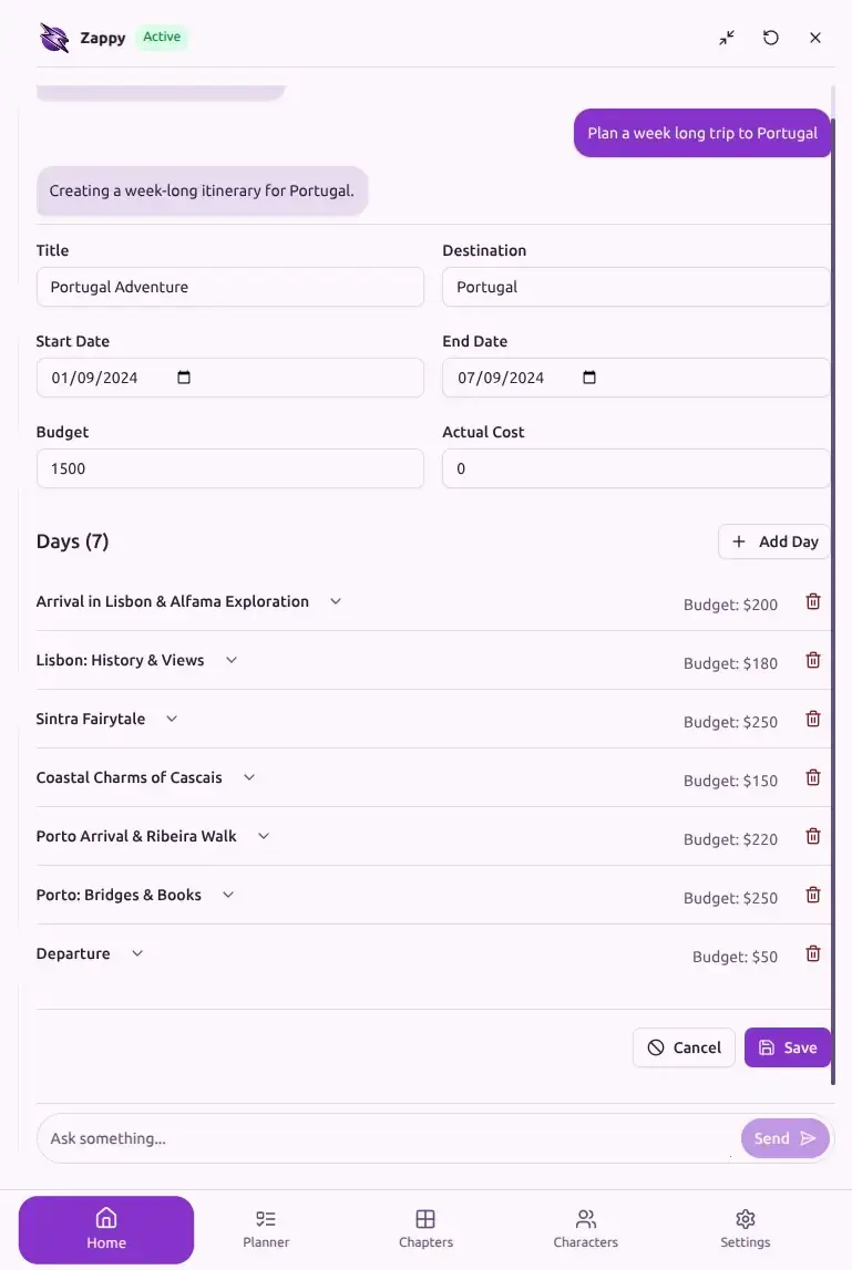 ZapJot App Preview